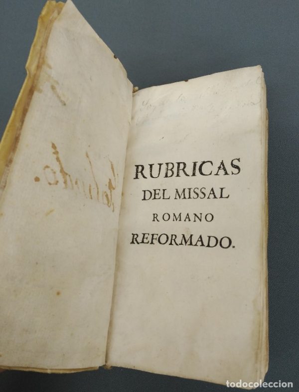 Rubricas del misal romano reformado - Gregorio Galindo - 1764